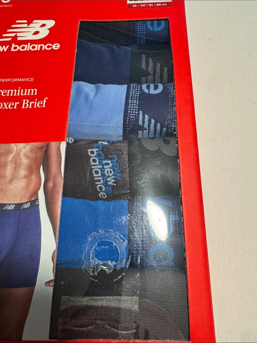New Balance Boxer Briefs Mens Medium 6 Pack